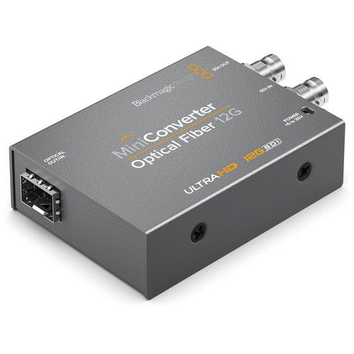 Blackmagic Design Mini Convertor fibra optica 12G-SDI cu alimentare [1]