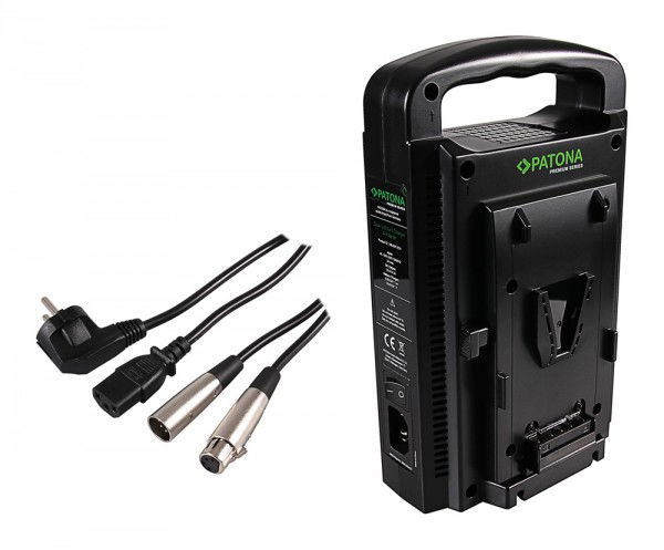 Patona Incarcator Dual V-Mount Sony cu 4-pin XLR [1]