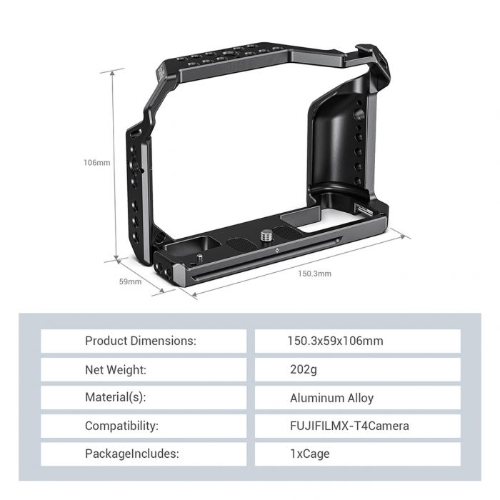 SmallRig CCF2808 Cage pentru Fujifilm X-T4 [2]