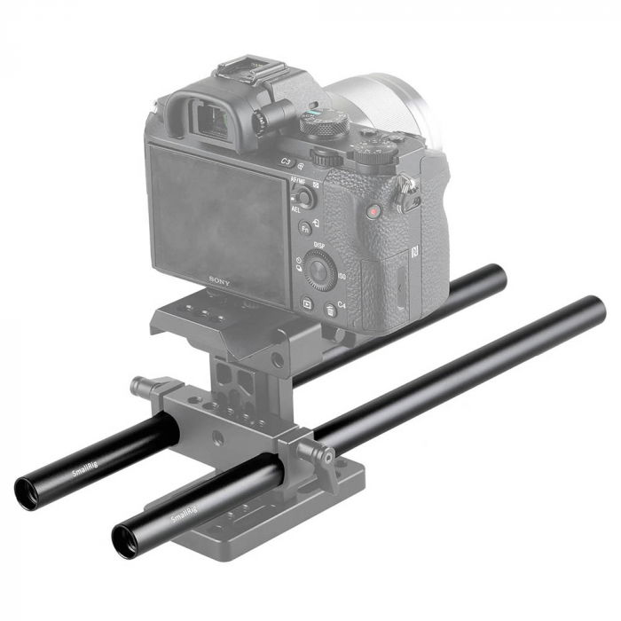 SmallRig 2 buc tije din aliaj de aluminiu negru de 15 mm (M12-30cm) 12 inch 1053 [2]