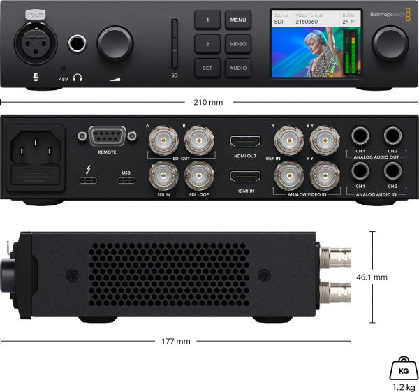 Blackmagic Design UltraStudio 4K Mini Thunderbolt 3 unitate captura si playback [3]