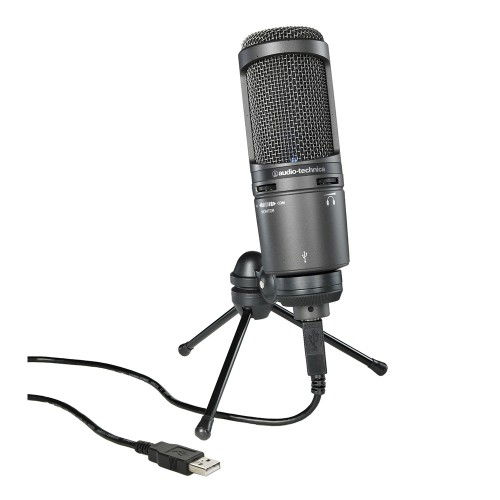 Audio-Technica AT2020USB+ Microfon Podcast USB + Casti Wireless [1]