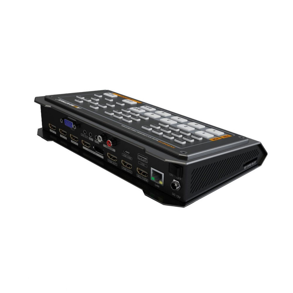 AVMATRIX Mixer Video HVS0401E, Micro 4 canale HDMI/DP, functie de streaming si inregistrare [5]