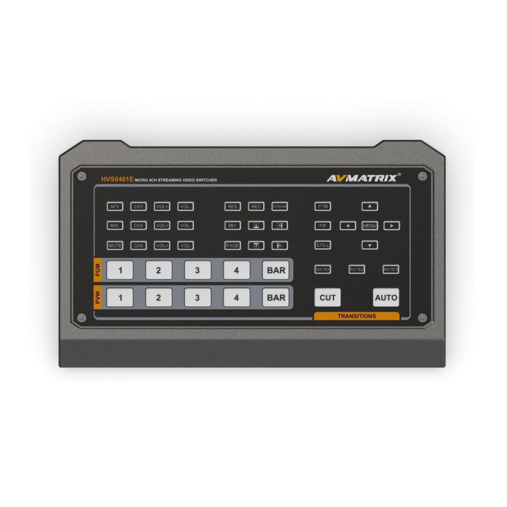 AVMATRIX Mixer Video HVS0401E, Micro 4 canale HDMI/DP, functie de streaming si inregistrare [1]