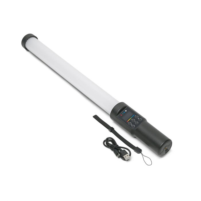 Bagheta LED Bicolor 13W 3000-6500K /RGB 50cm cu acumulator 4600mAh [2]