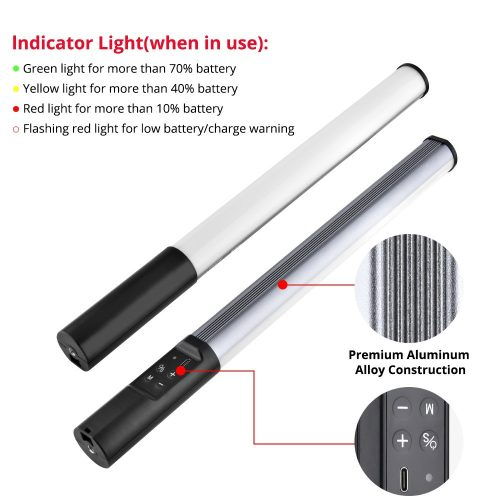 LP430 Bagheta LED Bicolor-RGB 42cm cu acumulator incorporat [5]