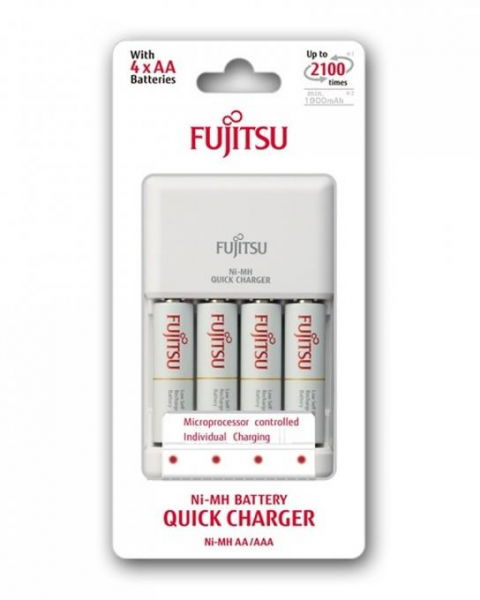 Fujitsu Set Incarcator rapid cu 4 Acumulatori AA 1900 mAh [1]