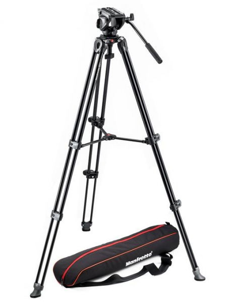 Manfrotto MVK500AM Kit trepied video cu cap fluid [1]