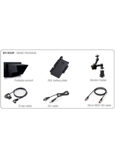 JVC Monitor 5.5 Inch 1920x1080 LCD FullHD video cinema  vectorscop, waveform monitor, histograma. led DT-X53F X53F [5]
