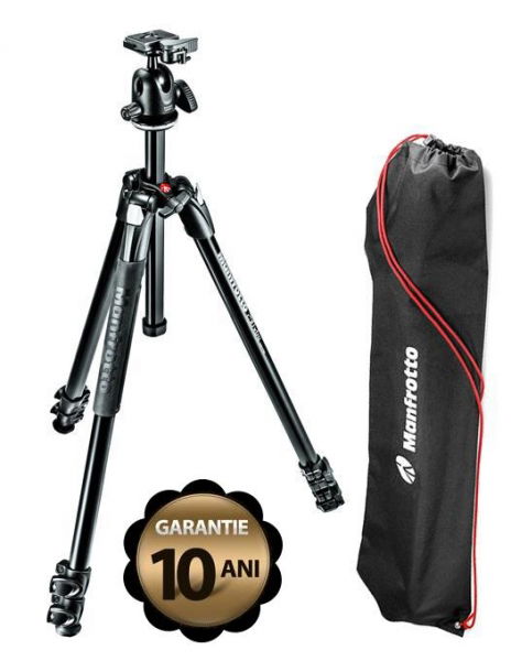 Manfrotto 290XTA3-BH Kit Trepied foto cu cap bila si husa [1]
