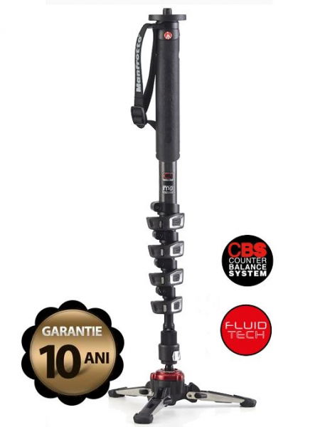 Manfrotto MVMXPROC5 Monopied video fluid carbon [1]