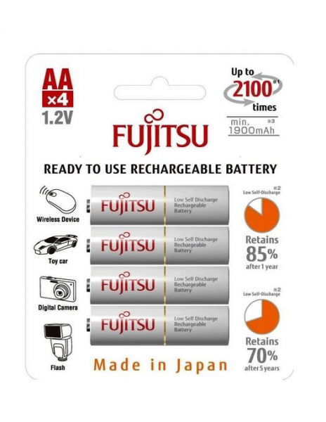 Set 4 Acumulatori AA Fujistsu White 1900MAh [1]