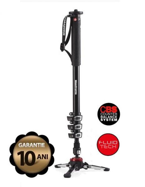 Manfrotto MVMXPROA4 Monopied video fluid [1]