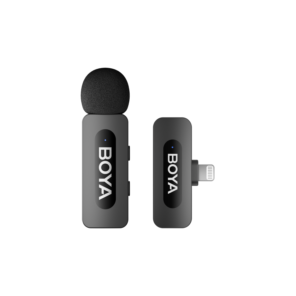 BOYA BY-V1 Sistem de microfon wireless ultracompact pentru dispozitive iOS (lightning) [1]