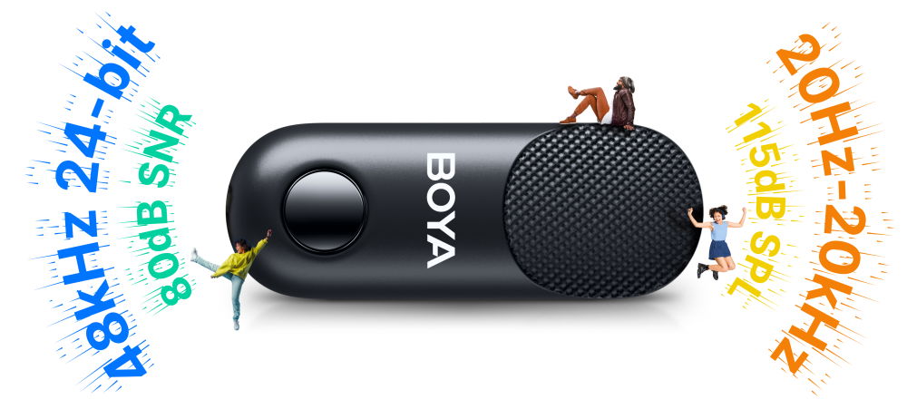 Boya Magic sistem de microfoane wireless 3 in 1, 2.4 GHz (USB-C, lightning) [8]
