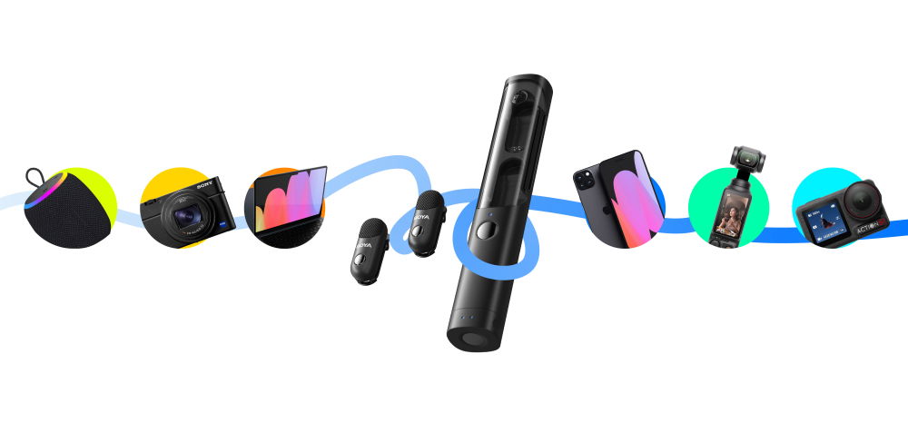 Boya Magic sistem de microfoane wireless 3 in 1, 2.4 GHz (USB-C, lightning) [10]