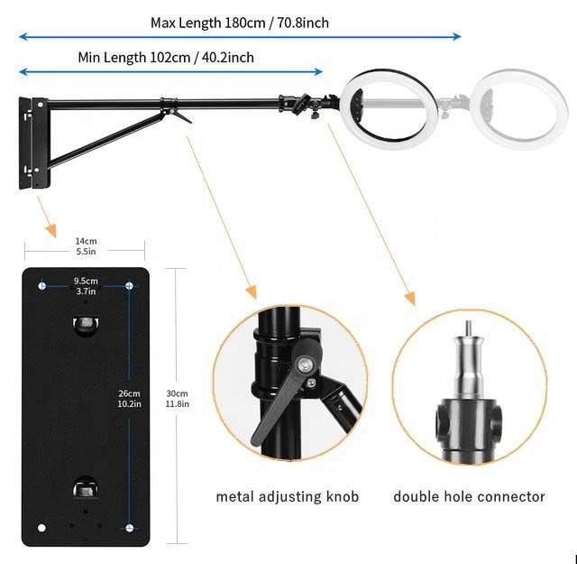Brat telescopic de perete 90-180cm [2]