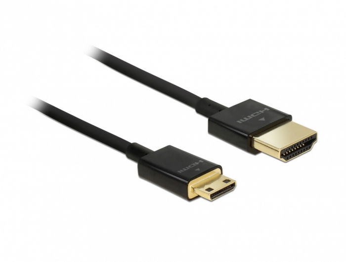CABLU HDMI LA MINI HDMI-C T-T 3D 4K 1M SLIM PREMIUM [1]
