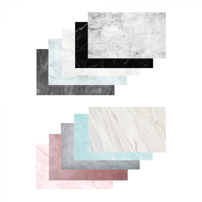 Caruba Marble Set fundal 10 modele din hartie plastifiata 57 x 87cm [1]