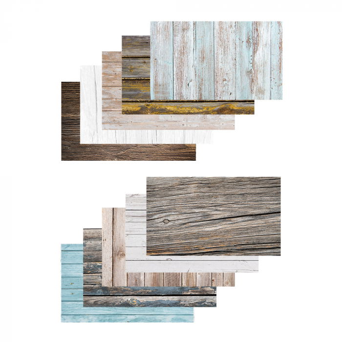Caruba Wood Set fundal 10 modele din hartie plastifiata 57 x 87cm [1]