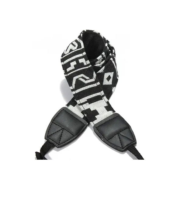 Curea aparat foto textil alb-negru BW2 [3]
