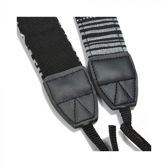 Curea aparat foto textil alb-negru BW1 [2]