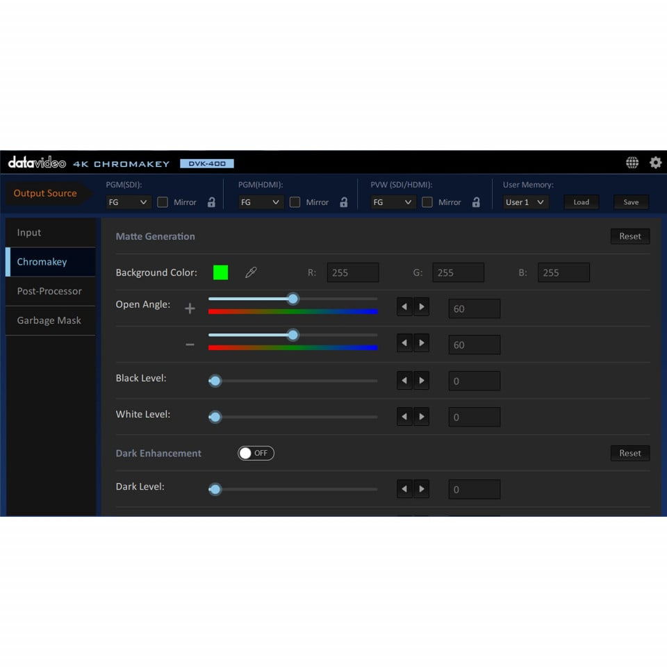 Datavideo DVK-400, Procesor Chroma Key Real-Time [4]