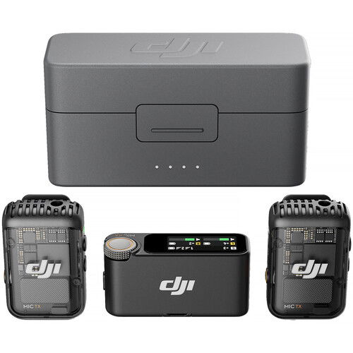 DJI Mic 2 Sistem de microfon wireless dual compact pentru 2 persoane (2,4 GHz) [1]
