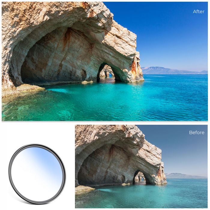 Filtru K&F Concept Slim Blue MC UV 43mm Japan Optics [8]