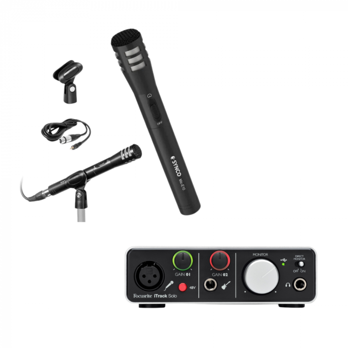 Focusrite iTrack Solo Lightning + microfon XLR + brat [1]