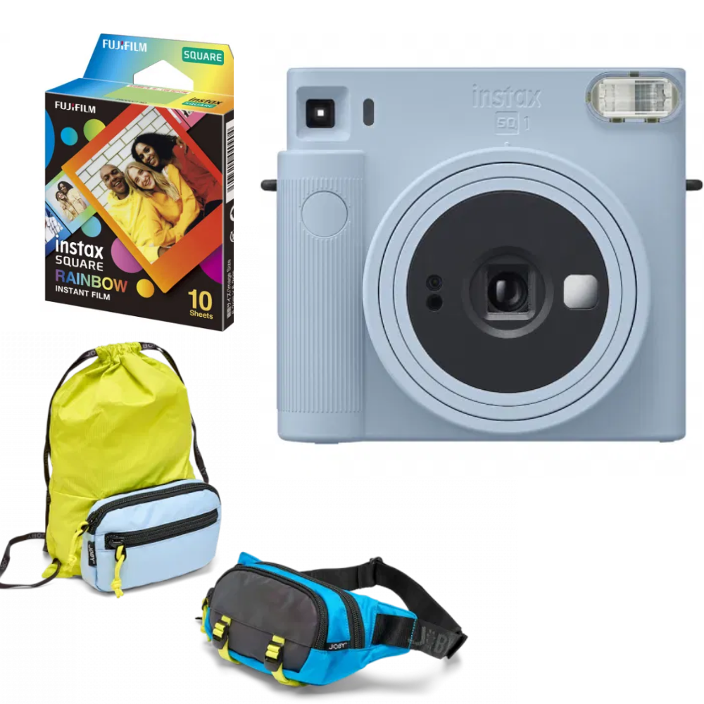 Fujifilm Instax SQ1 Glacier Blue Aparat foto Instant cu hartie si geanta 3n1 [1]