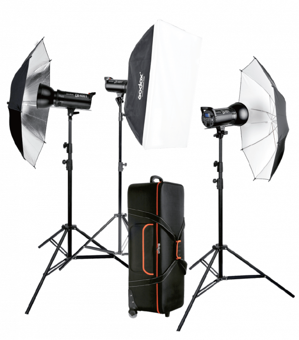Godox Kit de blituri DSII 2 x 300W si 1 x 400W [1]
