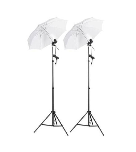 Kit lumini E27 40W cu umbrela difuzie si stativ [2]