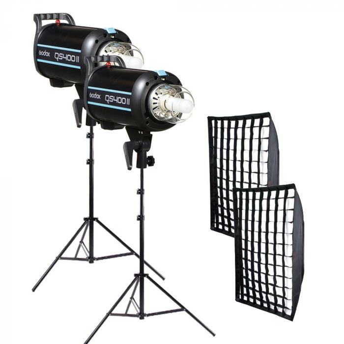 Godox QS400II Kit blitz-uri pentru studio [1]