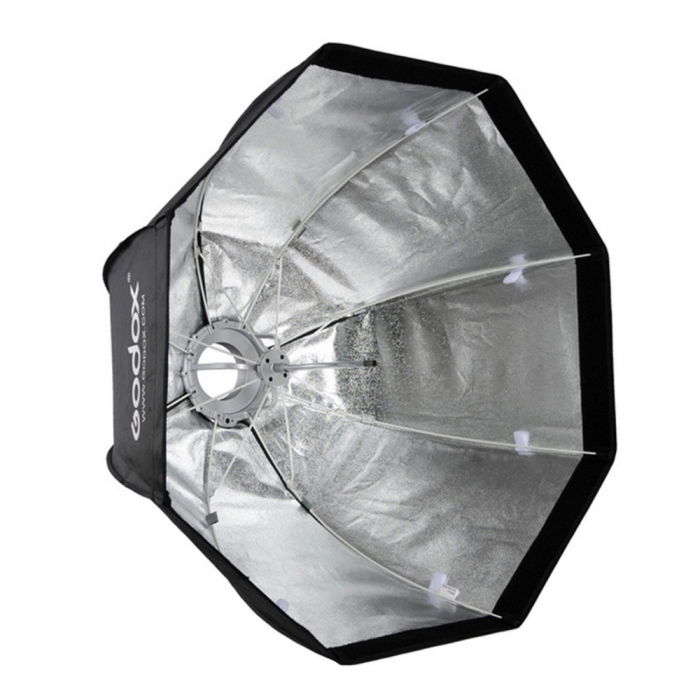 Godox Softbox tip umbrela montura Bowens 80cm cu grid [4]