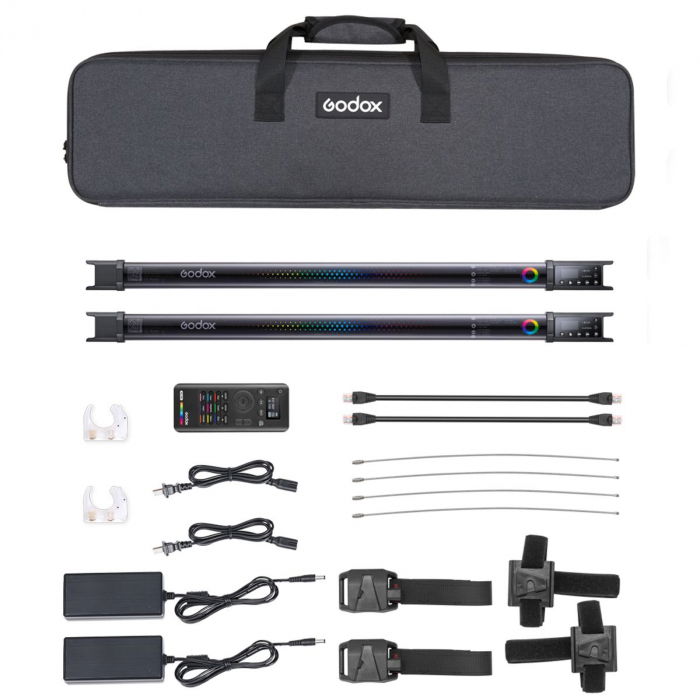 Godox TL60 RGB Kit 2 LED Tubular 2700-6500K si telecomanda [2]