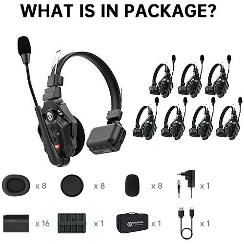 Hollyland Solidcom C1-8S Sistem Wireless Intercom DECT full-duplex cu 8 casti (1,9 GHz) [18]