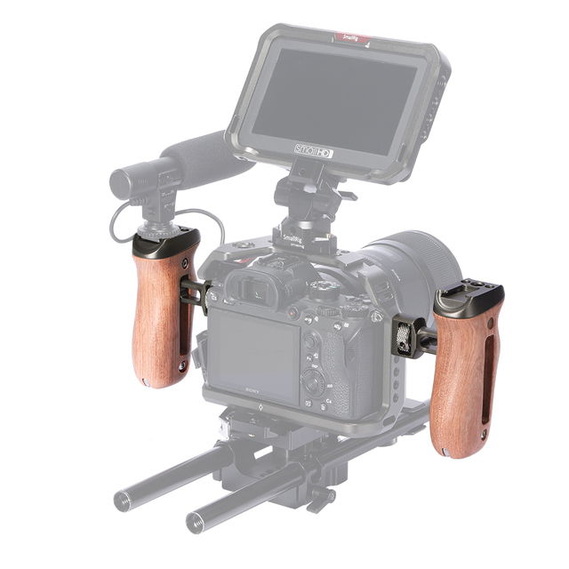 SmallRig HSS2642 Wood Side Handle cu Arri-Style Mount [5]
