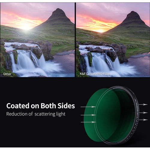 K&F Concept Filtru ND variabil ND8-ND2000 Ultra-Slim Multistrat 82mm [6]