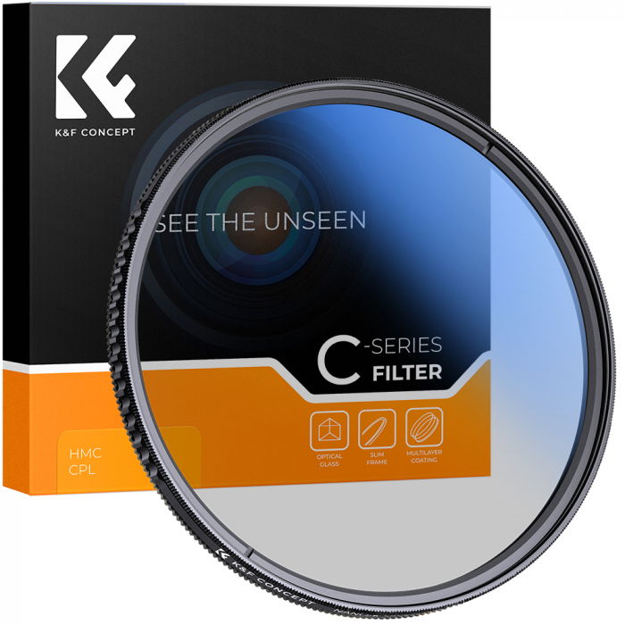 K&F Concept Slim HMC Filtru Polarizare 46mm [1]