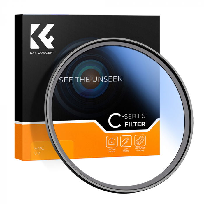 Filtru K&F Concept Slim Blue MC UV 52mm Japan Optics [1]