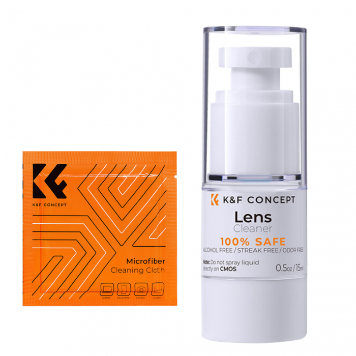 KF Kit Solutie curatat obiective si microfibra [1]