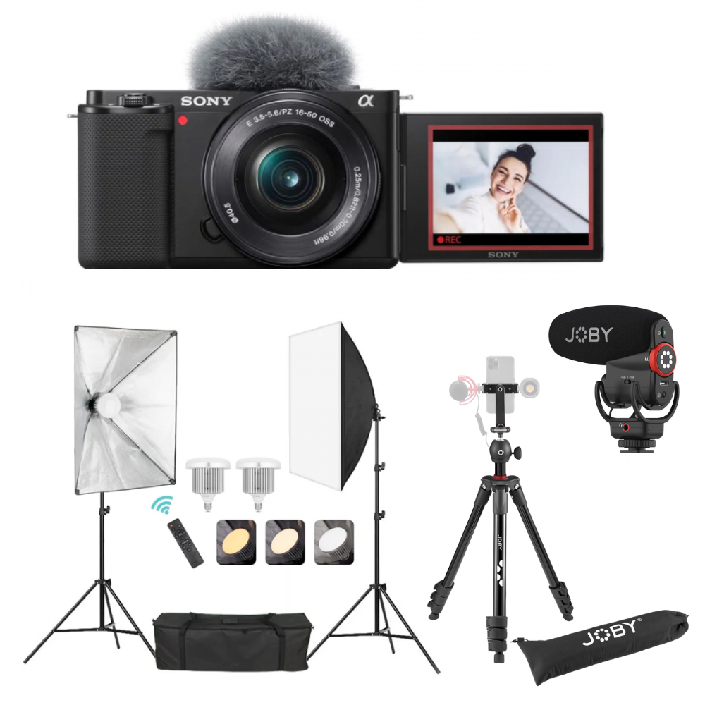 Kit creator continut format din Sony ZV-E10 si accesorii [1]