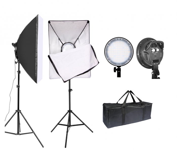 Audio-Technica Creator Pack + KIT LED cu softbox si stative [2]
