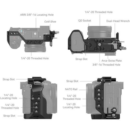 Kit SmallRig 4336 Cage pentru Sony Alpha 6700 [4]