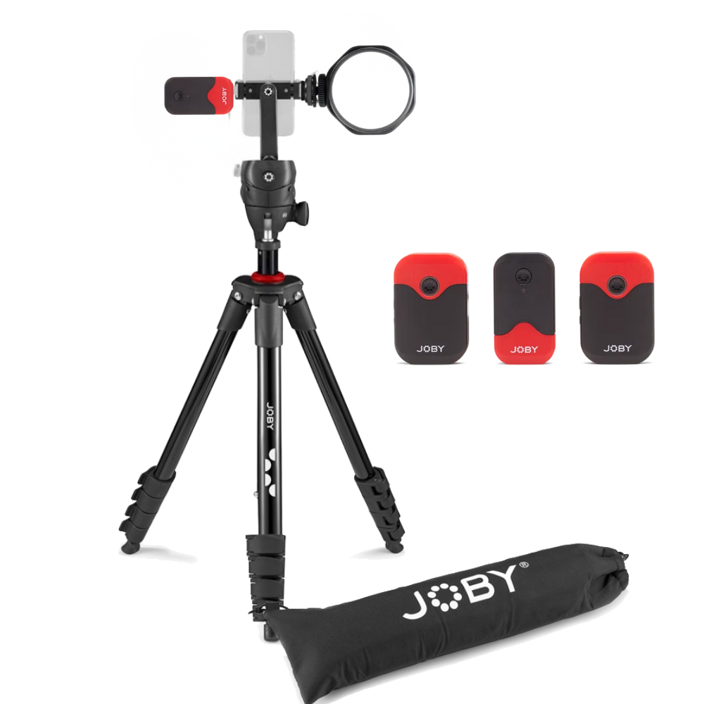 Kit Vlogger Joby Compact Action cu LED si microfon [1]