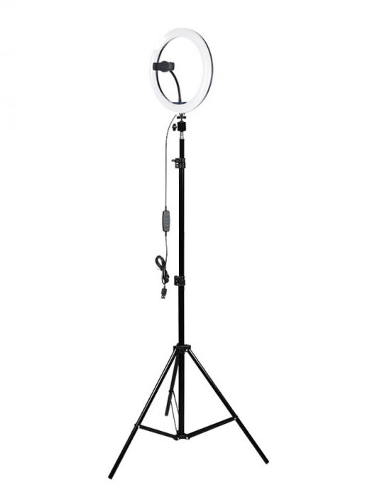 Lampa LED Circulara Bicolor cu stativ [2]