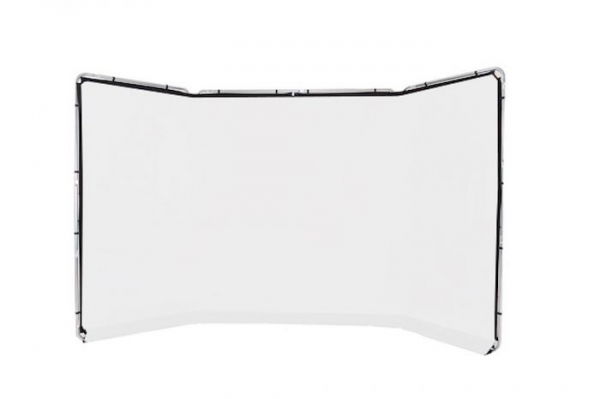 Fundal panoramic cu rama inclusa Alb 4.2 x 2.40m [2]