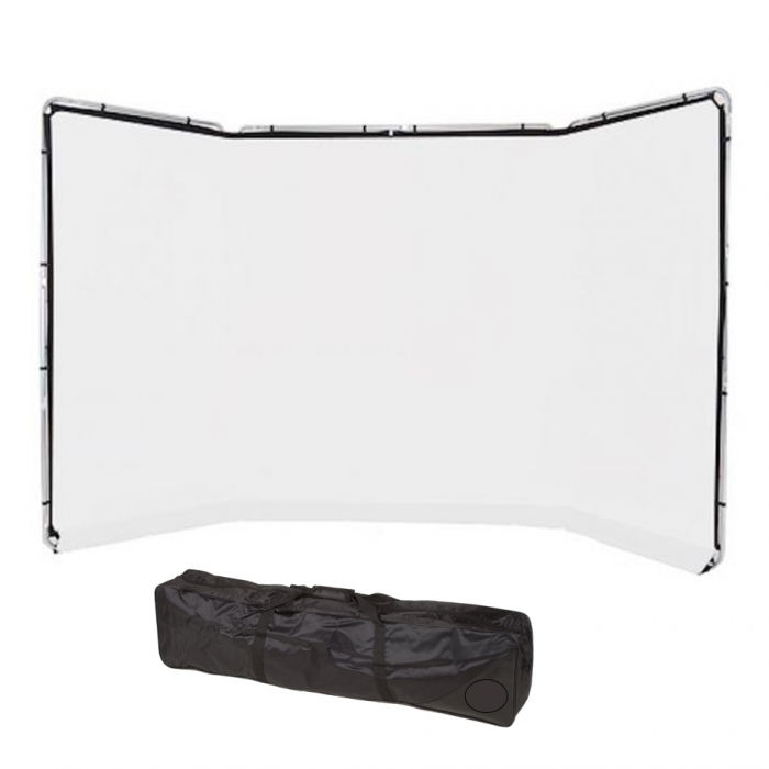 Fundal panoramic cu rama inclusa Alb 4.2 x 2.40m [1]