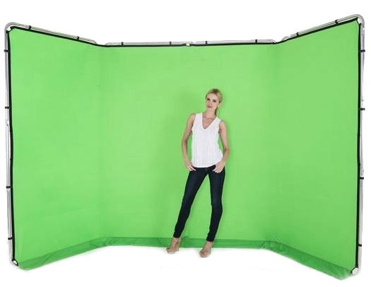 Lastolite Fundal Croma Key verde Panoramic cu cadru inclus 4x2.30m [1]